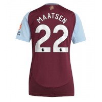 Camiseta Aston Villa Ian Maatsen #22 Primera Equipación Replica 2024-25 para mujer mangas cortas